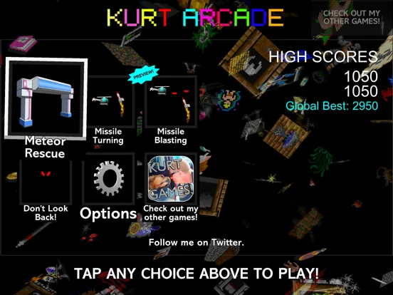 Ảnh chụp màn hình của Kurt Arcade iPad 