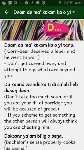 Kusaal proverbs Ekran Görüntüleri