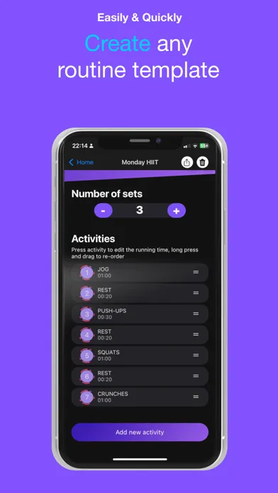 ภาพหน้าจอของ HIIT & Tabata Workout
