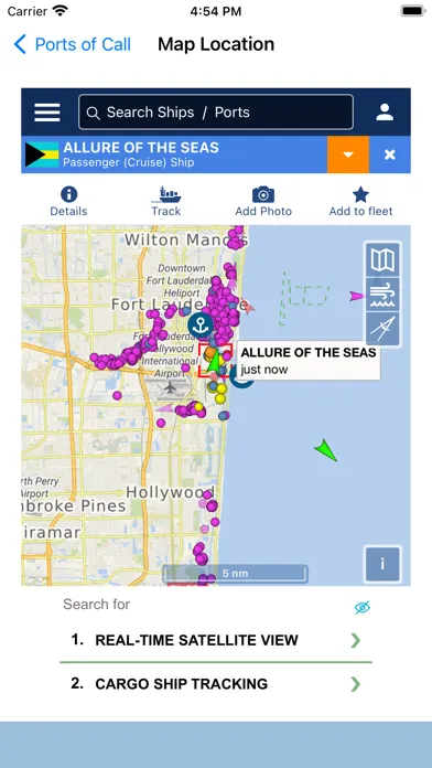 CruiseSchedule Port Everglades سکرین شاٹس