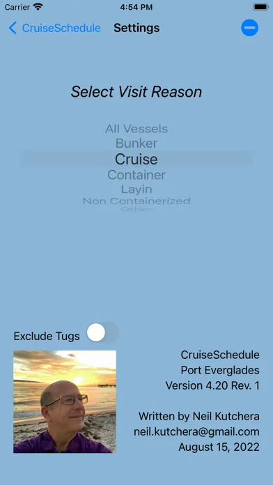 CruiseSchedule Port Everglades سکرین شاٹس