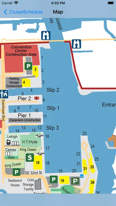 CruiseSchedule Port Everglades سکرین شاٹس