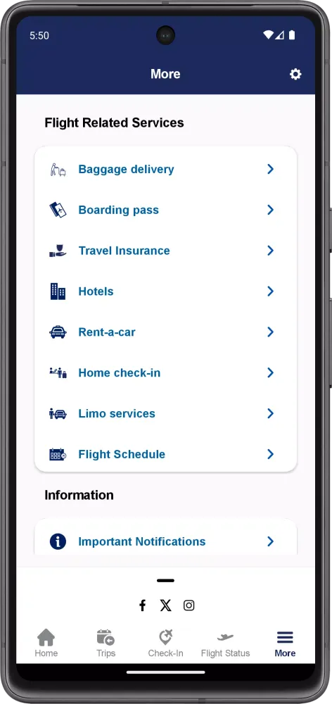 Captures d'écran de Kuwait Airways