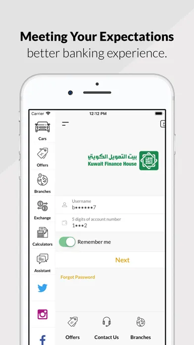 Ảnh chụp màn hình của KFH Online