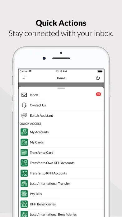 Ảnh chụp màn hình của KFH Online