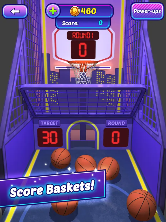 Pocket Arcade Coins Claw Hoops iPad 应用截图
