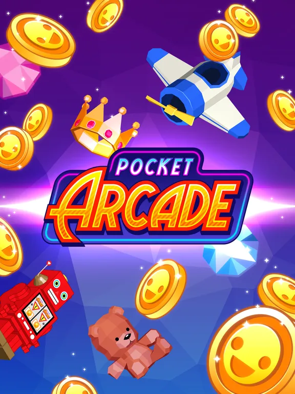 Pocket Arcade Coins Claw Hoops iPad 应用截图