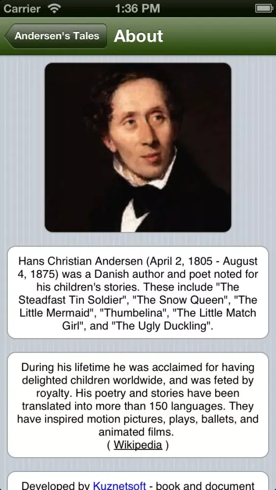 Best Hans Christian Andersen's Fairy Tales (with search) Ekran Görüntüleri