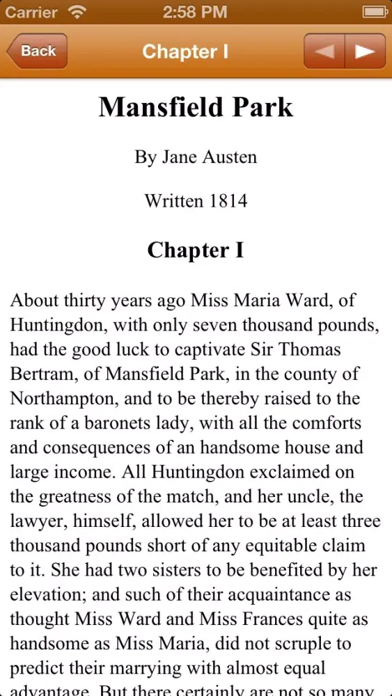 Zrzuty ekranu Small Jane Austen Collection (with search)