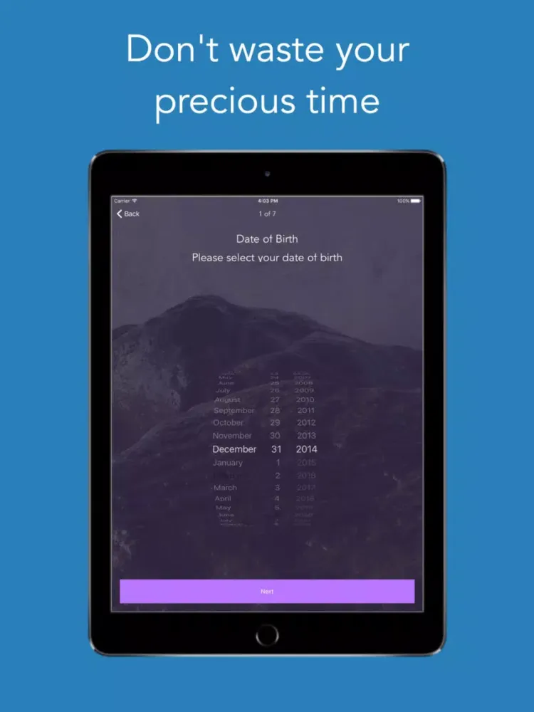 Life countdown - Live every day iPad  Screenshots
