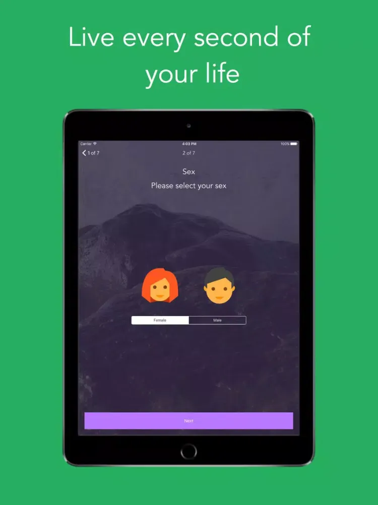 Life countdown - Live every day iPad  Screenshots