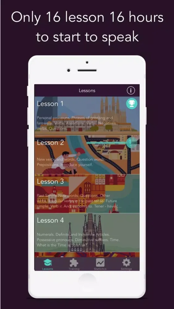 Captures d'écran de Spanish with Lingualoro : start to speak Spanish in 16 hours