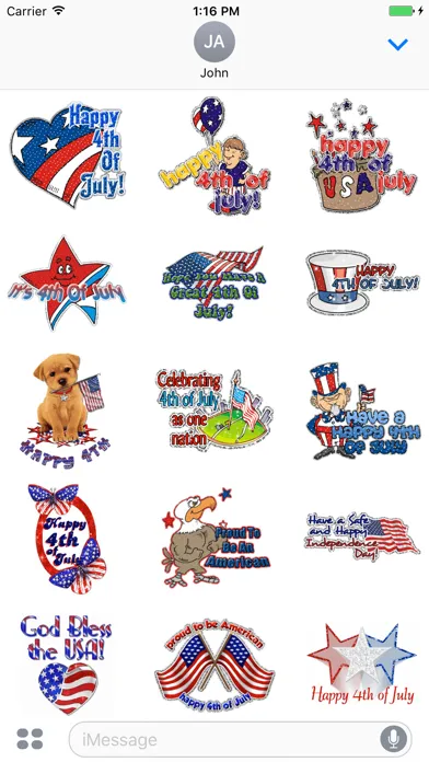 تصاویر 4th Of July GIF Stickers