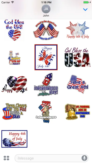 تصاویر 4th Of July GIF Stickers
