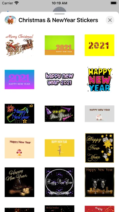 Capturas de tela do Merry Christmas & New Year GIF