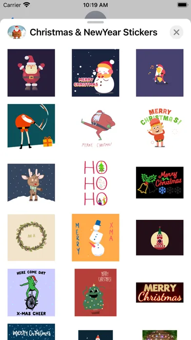 Capturas de tela do Merry Christmas & New Year GIF