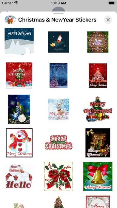 Capturas de tela do Merry Christmas & New Year GIF