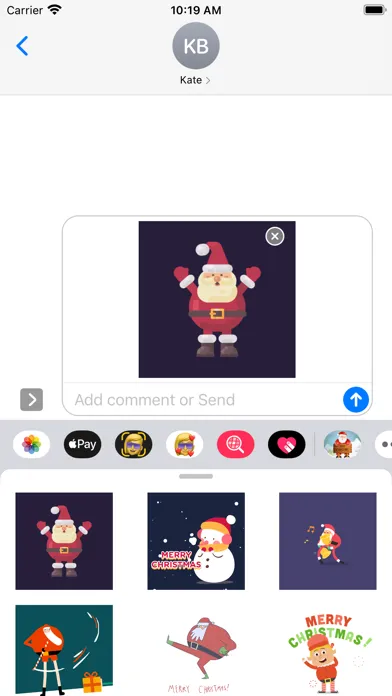 Capturas de tela do Merry Christmas & New Year GIF
