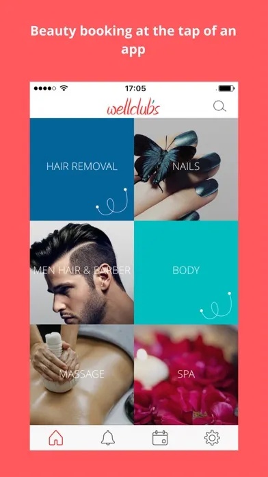 Ảnh chụp màn hình của Wellclubs - Beauty Booking App