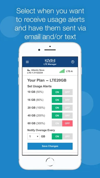 Скриншоты KVH LTE Manager