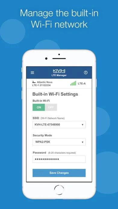 Скриншоты KVH LTE Manager