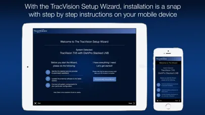 Ảnh chụp màn hình của KVH TracVision®