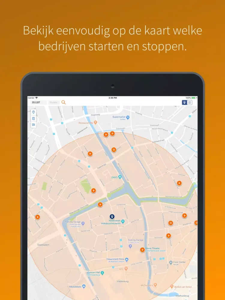 Captures d'écran de KVK Bedrijvenradar iPad 
