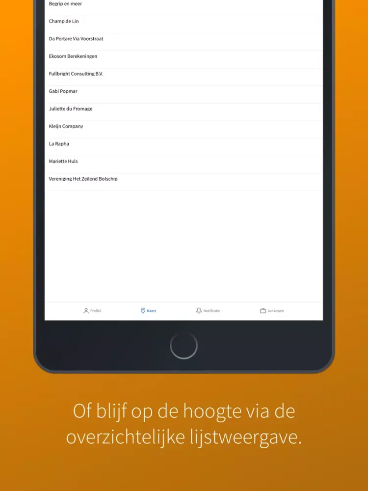 Captures d'écran de KVK Bedrijvenradar iPad 