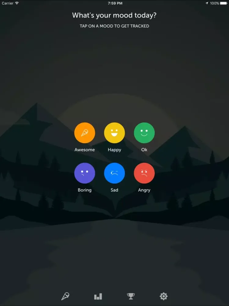 Tangkapan skrin Mood D - Your emotional diary iPad 