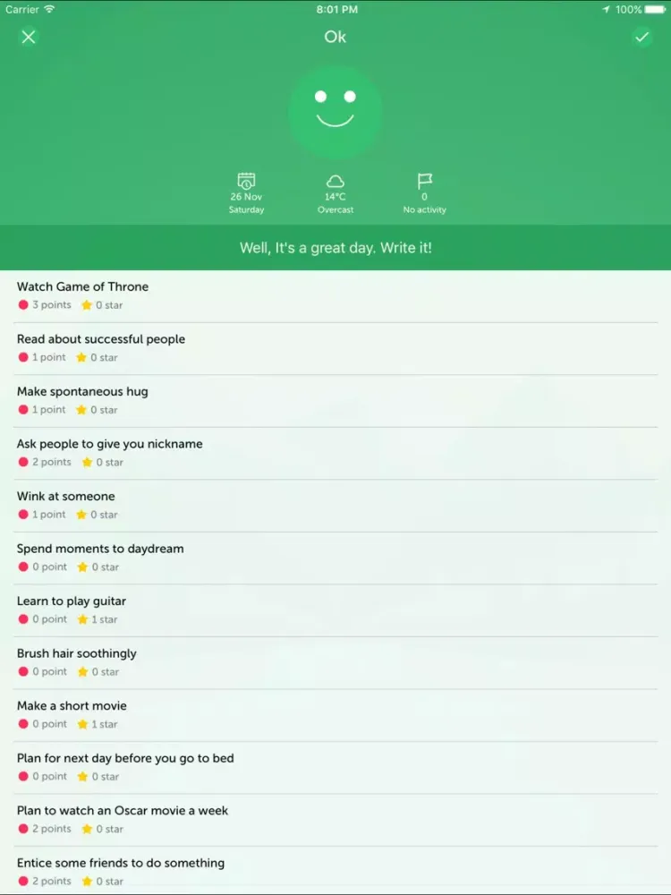 Tangkapan skrin Mood D - Your emotional diary iPad 