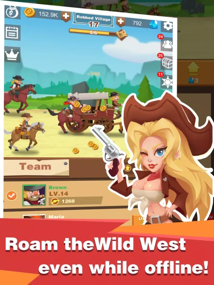 Capturas de tela do Outlaws: Wild West iPad 