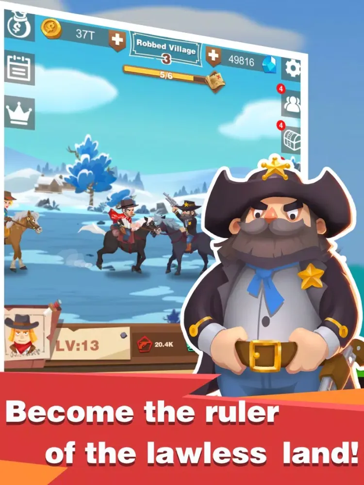 Capturas de tela do Outlaws: Wild West iPad 