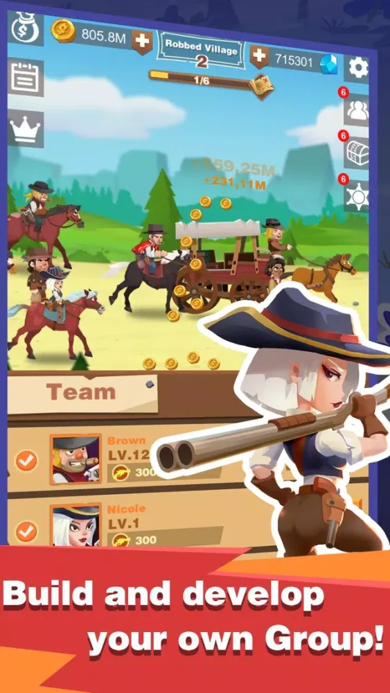Capturas de tela do Outlaws: Wild West