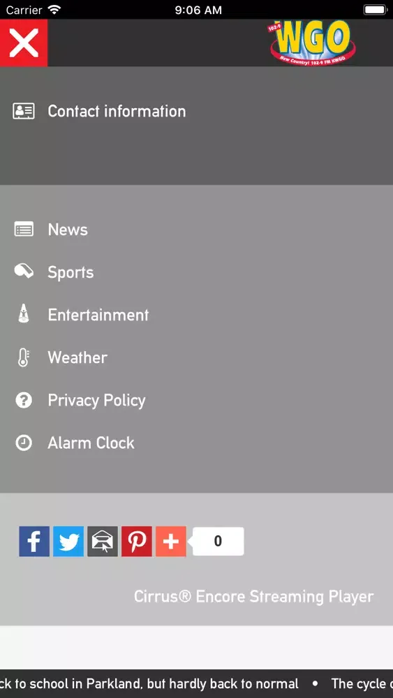Screenshot di 102.9 WGO