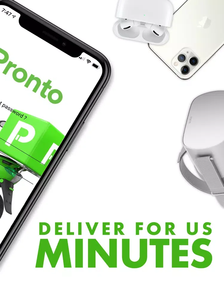 Capturas de pantalla de Pronto Driver App iPad 