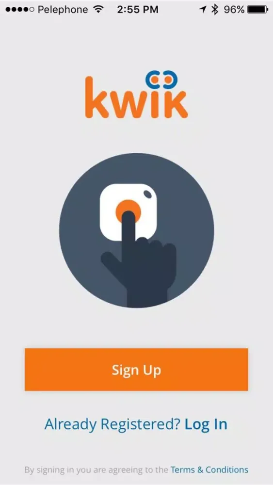 Capturas de tela do kwik.me