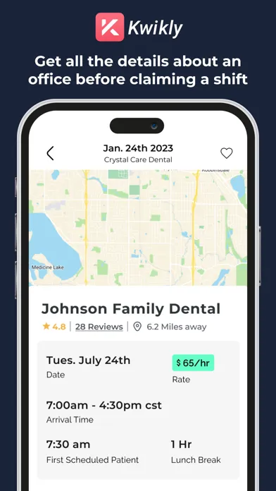 Kwikly - Dental Staffing 스크린샷