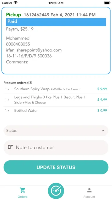 Скриншоты KwikMarts Merchant App