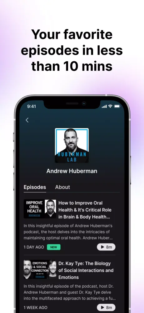 Zrzuty ekranu Kwip AI: Podcast Insights Fast