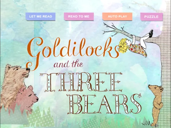 Tangkapan skrin Goldilocks and the Bears iPad 
