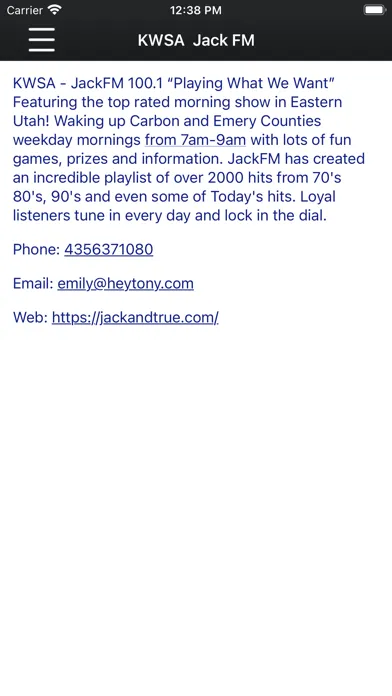 Jack FM 100.1应用截图