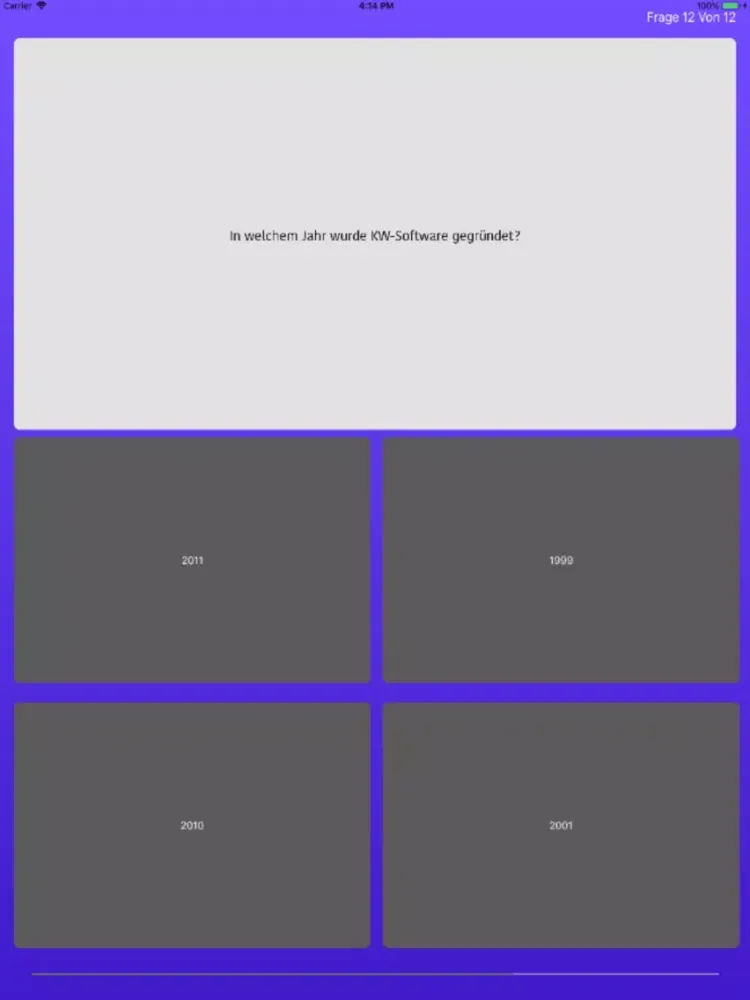 RegaQuiz iPad  スクリーンショット