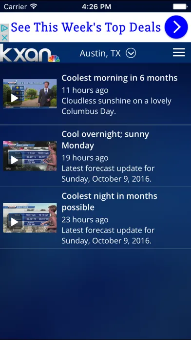 KXAN Weather স্ক্রিনশট
