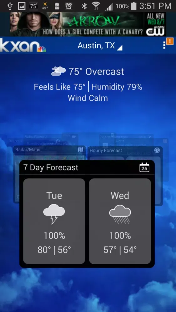 KXAN Weather Ekran Görüntüleri