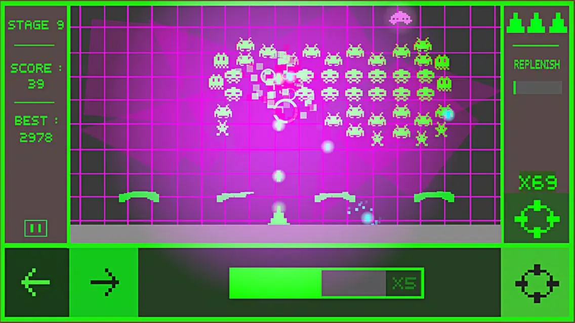 Captures d'écran de KX Retro Invaderz
