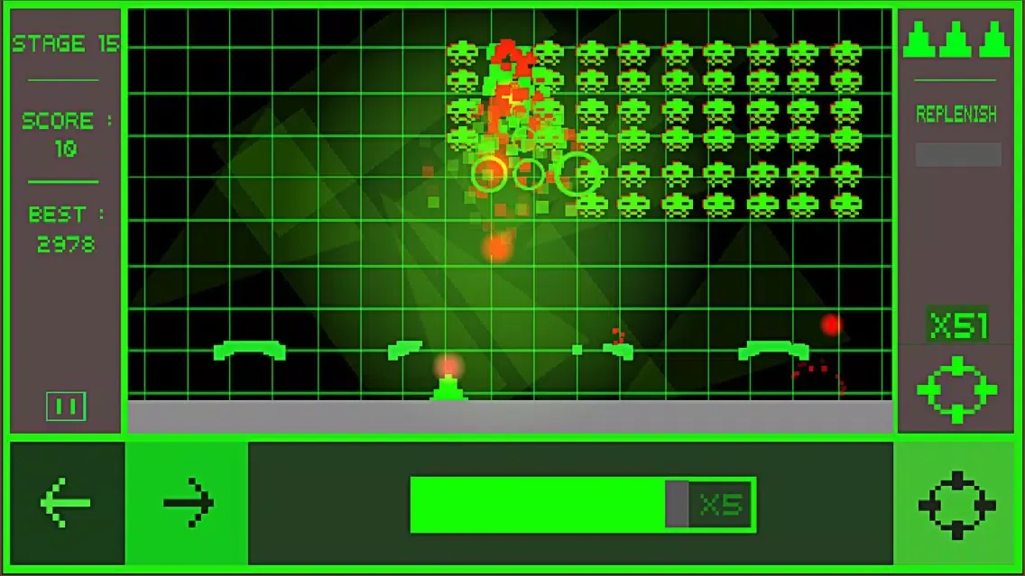 Captures d'écran de KX Retro Invaderz
