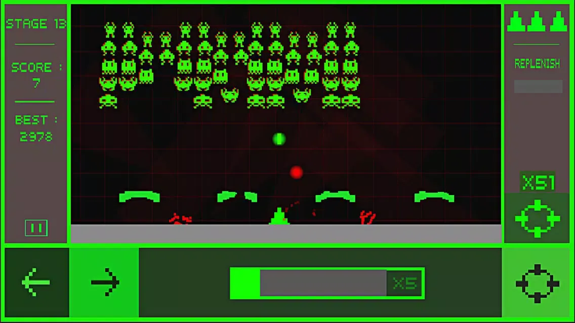 Captures d'écran de KX Retro Invaderz