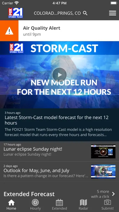 FOX21 Weather سکرین شاٹس