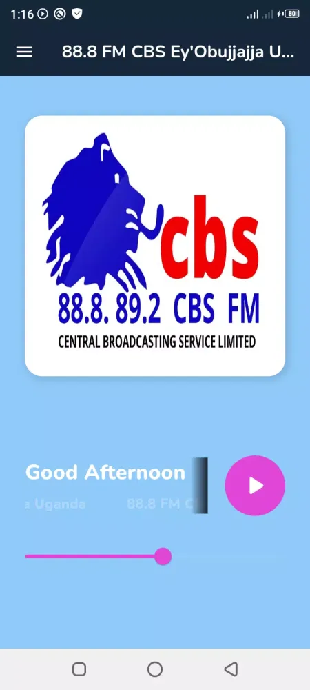 88.8 FM CBS EyObujjajja Uganda Screenshots