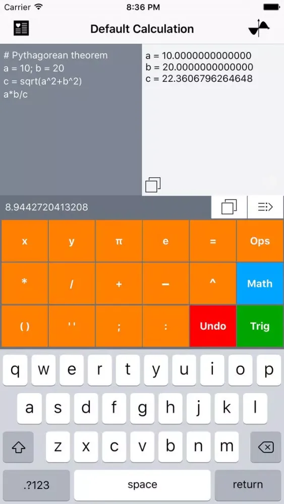 Tangkapan skrin Math Graphing Pro - Dynamic Scientific Calculator